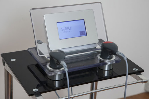 Vista macchinario ultrasuoni a bassa frequenza simile all'onda d'urto